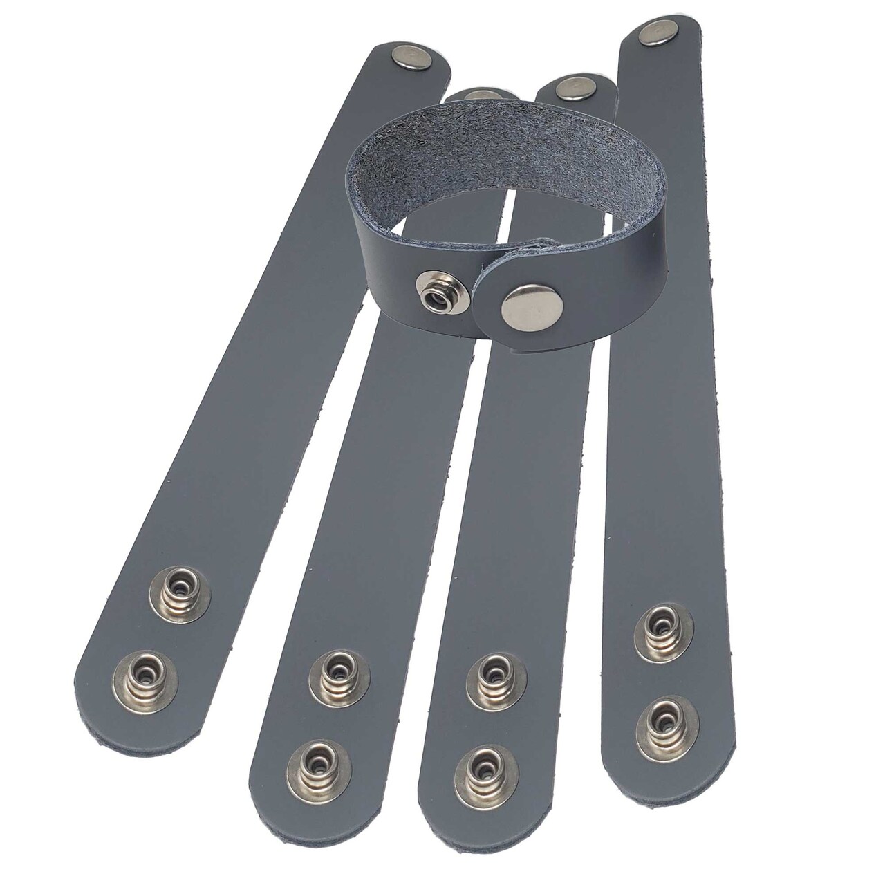 1" Adjustable Latigo Leather Bracelets – DIY Hot & Foil Stamping, Laser Engraving Blanks (6 Pack)